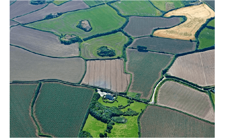 agricultural land from the air