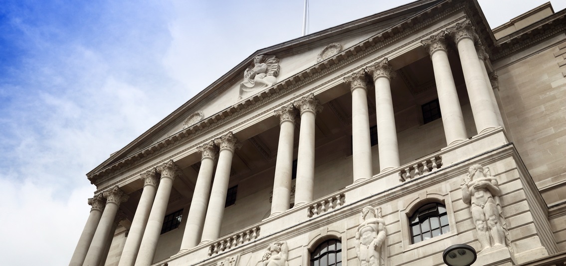 The Bank of England, exterior, daytime.