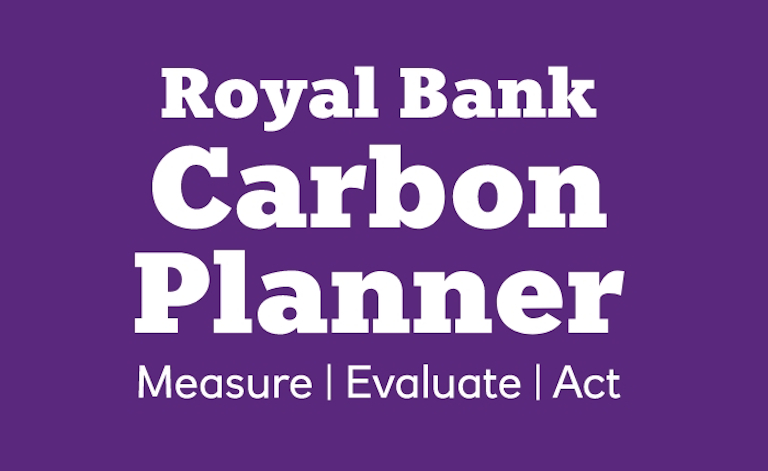Do you know your carbon footprint? Find out more about the Royal Bank Carbon Planner