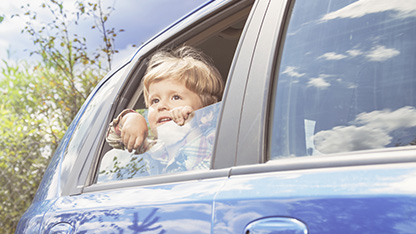 Child in car