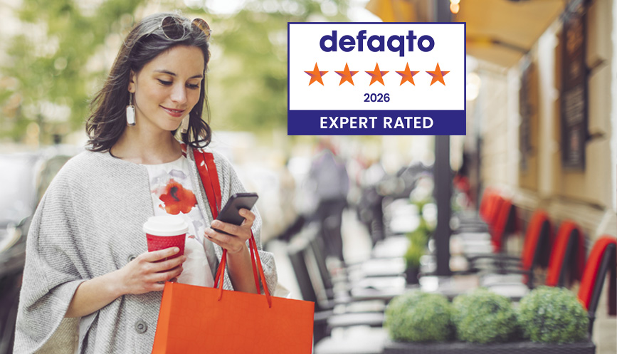 Defaqto 2026 expert rated logo