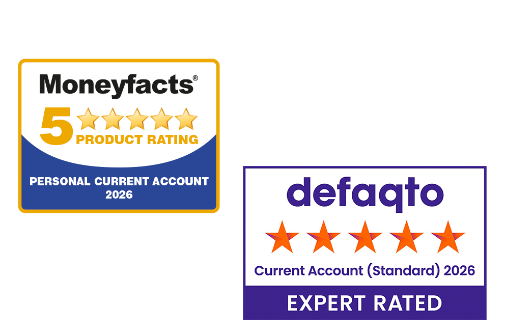 2026 5-star Moneyfacts and Defaqto logos