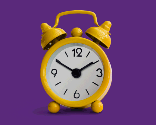 yellow alarm clock