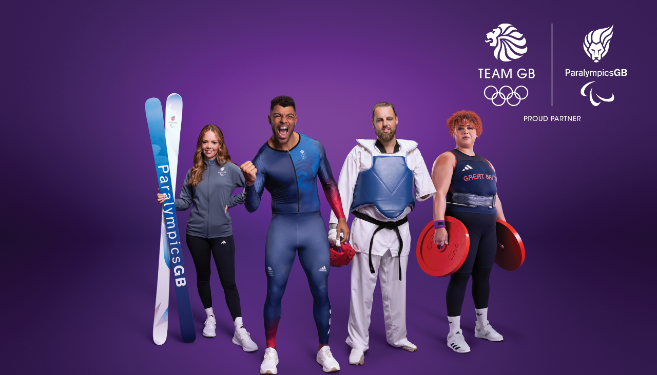 Proud Team GB and ParalympicsGB athletes Jade Etherington, Taylor Lawrence, Matt Bush and Emily Campbell